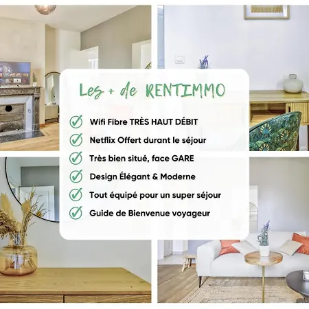 Le Champetre I Face Gare I Parking I Cozy & Familial I Rentimmo Troyes